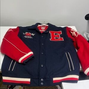 Ecko Unlimited Navy and Red Varsity Jacket sz XL